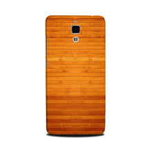 Wooden Look Mobile Back Case for Mi 4  (Design - 111)
