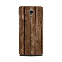 Wooden Look Mobile Back Case for Mi 4  (Design - 112)