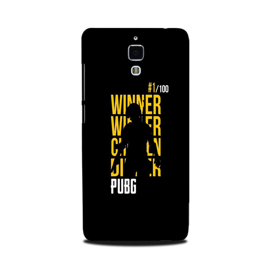 Pubg Winner Winner Case for Mi 4  (Design - 177)