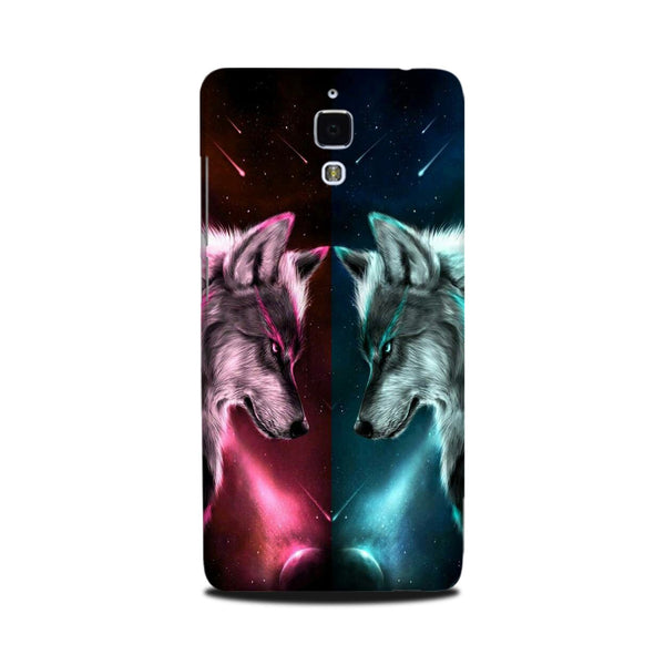 Wolf fight Case for Mi 4 (Design No. 221)