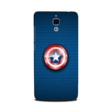 Captain America Shield Mobile Back Case for Mi 4 (Design - 253)
