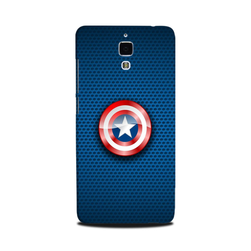 Captain America Shield Case for Mi 4 (Design No. 253)