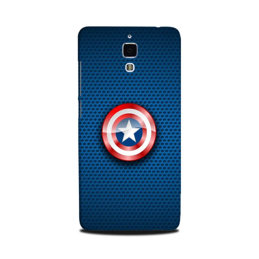 Captain America Shield Case for Mi 4 (Design No. 253)