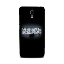 Girl Boss Black Mobile Back Case for Mi 4 (Design - 268)