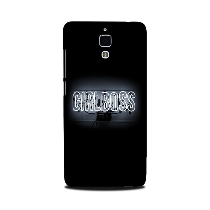 Girl Boss Black Case for Mi 4 (Design No. 268)