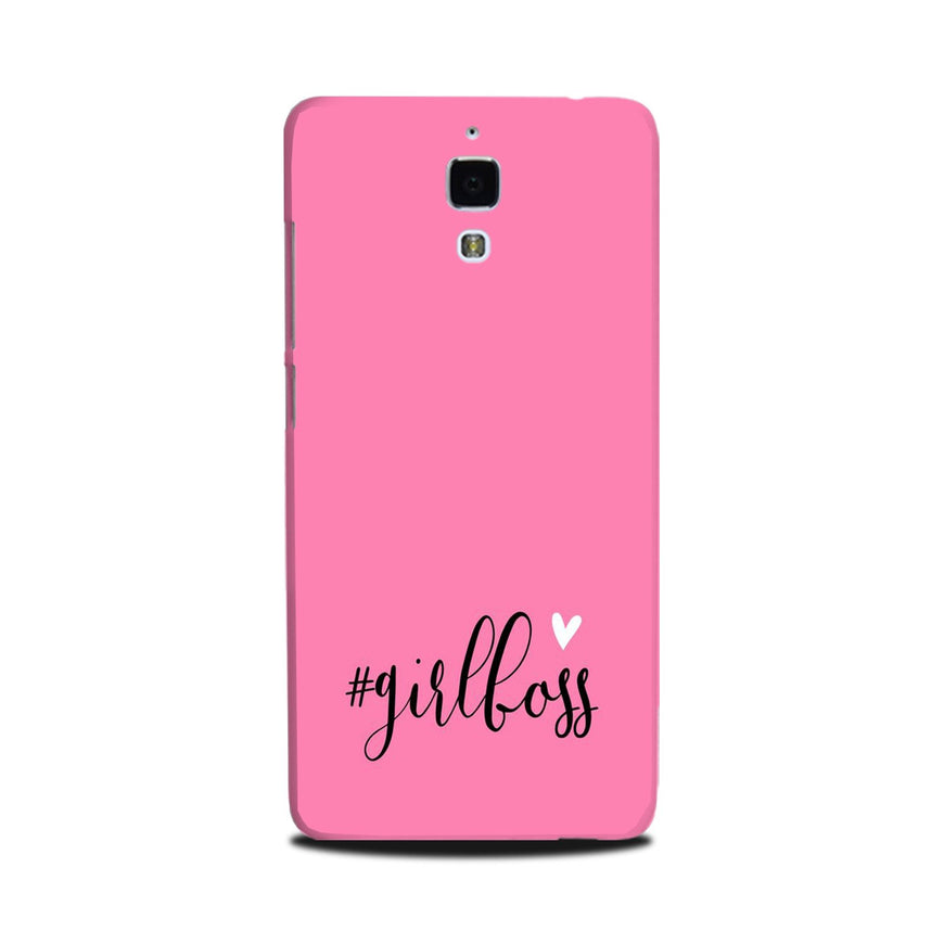 Girl Boss Pink Case for Mi 4 (Design No. 269)