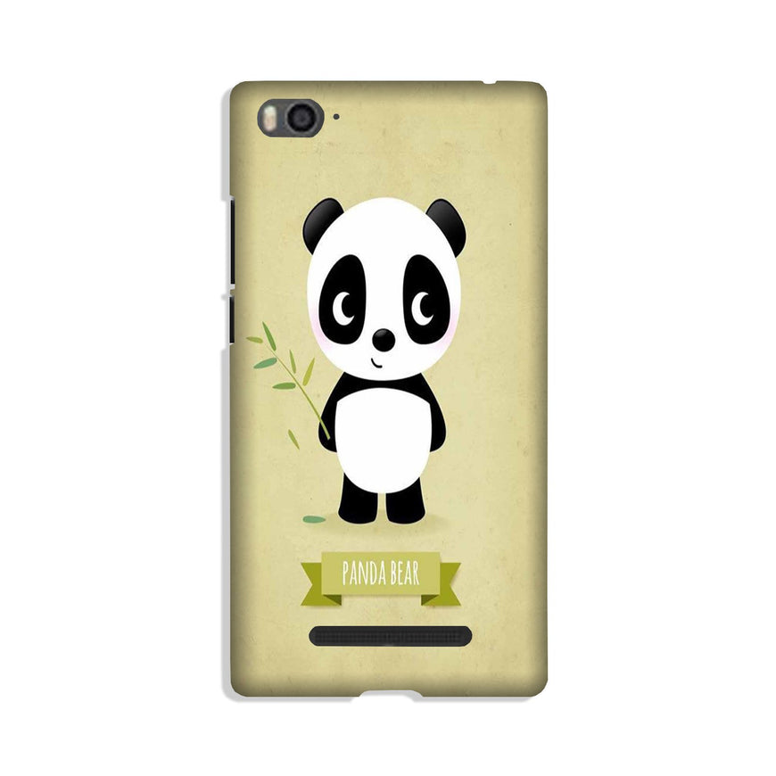 Panda Bear Mobile Back Case for Xiaomi Mi 4i (Design - 317)