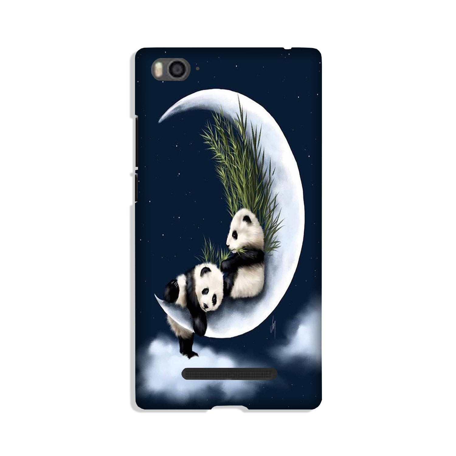 Panda Moon Mobile Back Case for Xiaomi Mi 4i (Design - 318)