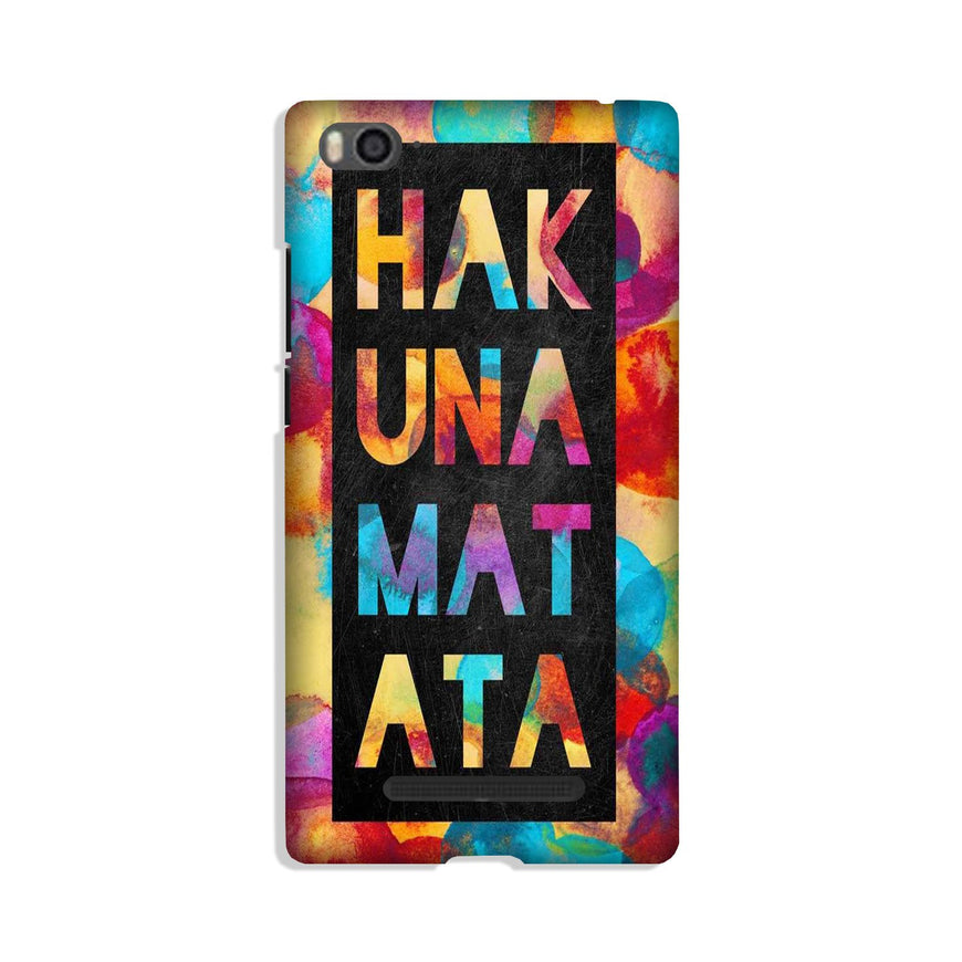 Hakuna Matata Mobile Back Case for Xiaomi Mi 4i (Design - 323)