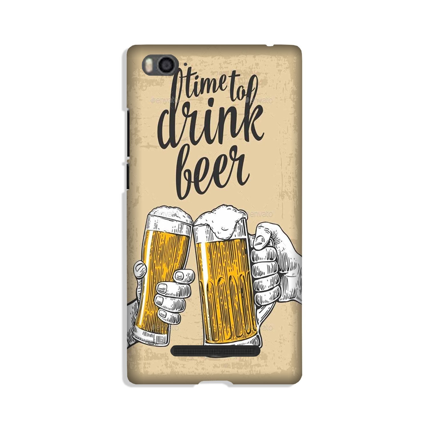 Drink Beer Mobile Back Case for Xiaomi Mi 4i (Design - 328)