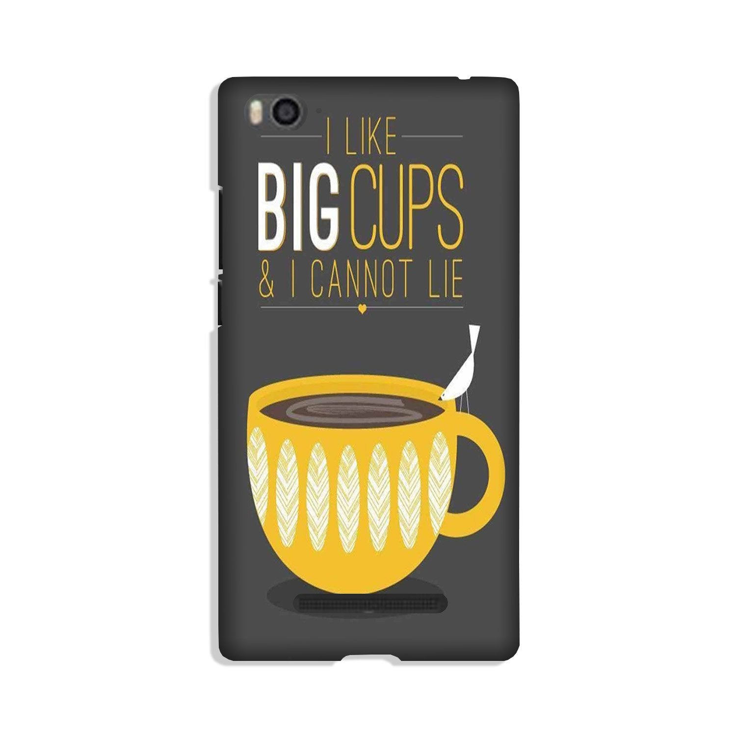 Big Cups Coffee Mobile Back Case for Xiaomi Mi 4i (Design - 352)