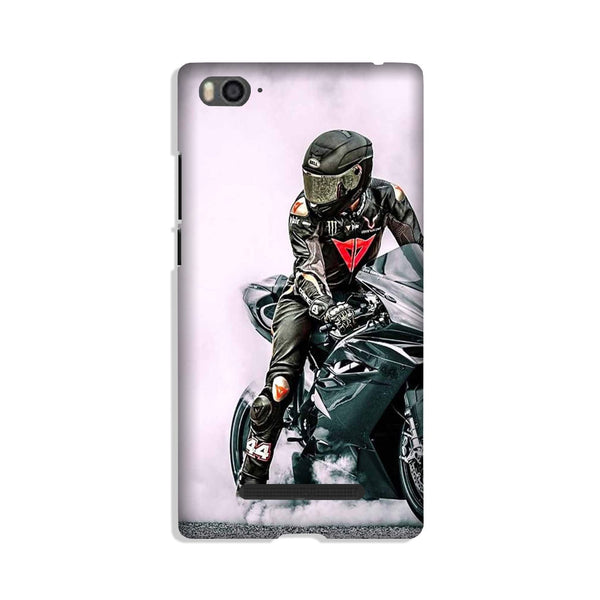 Biker Mobile Back Case for Xiaomi Mi 4i (Design - 383)
