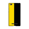 Black Yellow Pattern Mobile Back Case for Xiaomi Mi 4i (Design - 397)