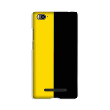 Black Yellow Pattern Mobile Back Case for Xiaomi Mi 4i (Design - 397)