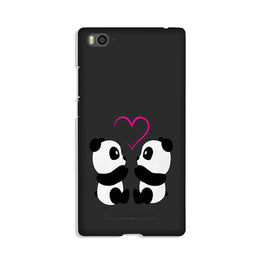 Panda Love Mobile Back Case for Xiaomi Mi 4i (Design - 398)