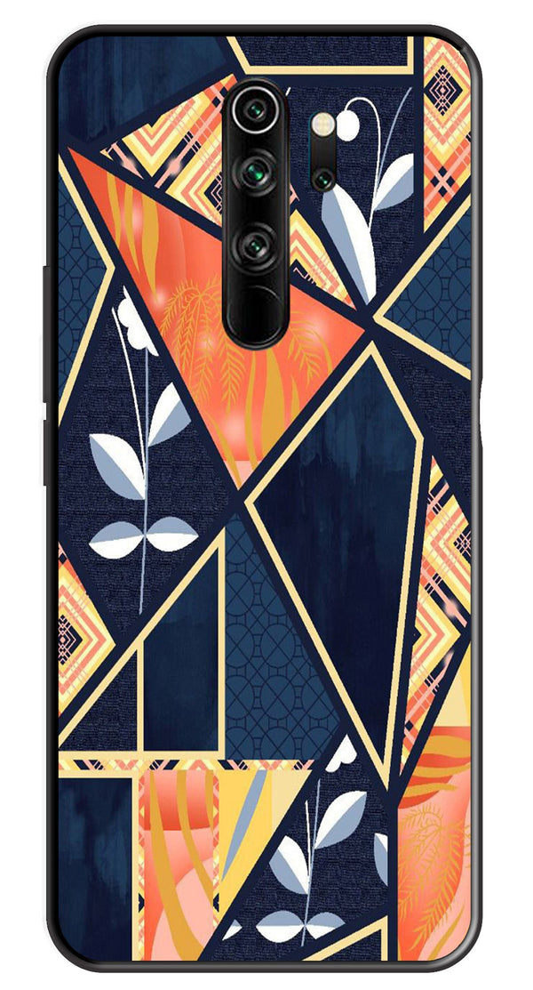 Marble Design Metal Mobile Case for Redmi Note 8 Pro   (Design No -07)