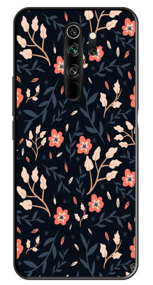 Floral Pattern Metal Mobile Case for Redmi Note 8 Pro