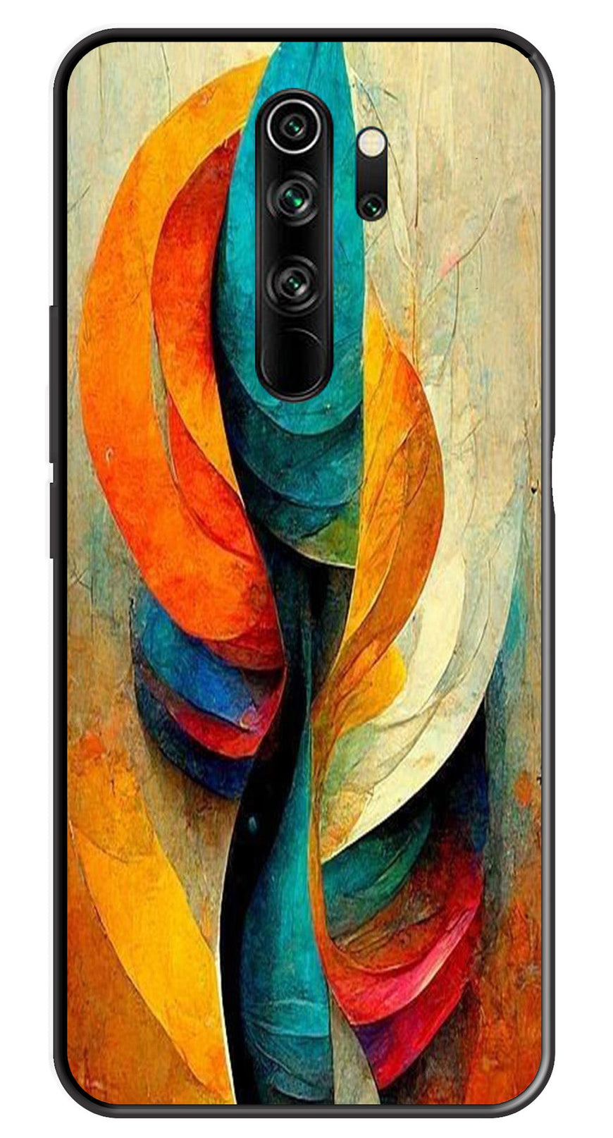 Modern Art Metal Mobile Case for Redmi Note 8 Pro   (Design No -11)
