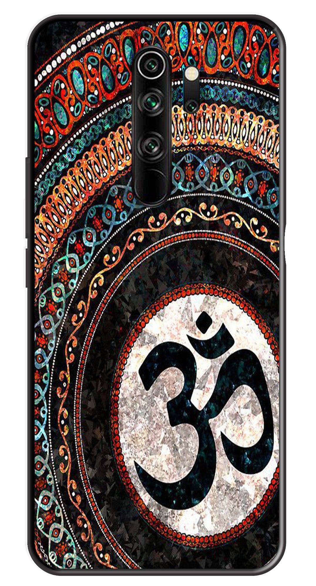 Oum Design Metal Mobile Case for Redmi Note 8 Pro   (Design No -15)