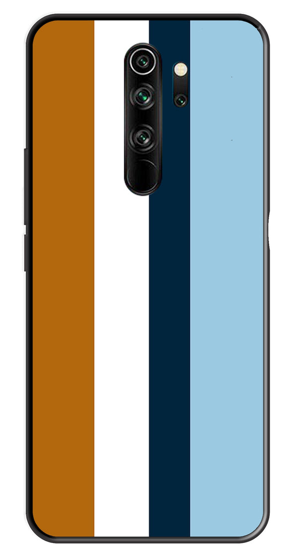 MultiColor Pattern Metal Mobile Case for Redmi Note 8 Pro   (Design No -17)