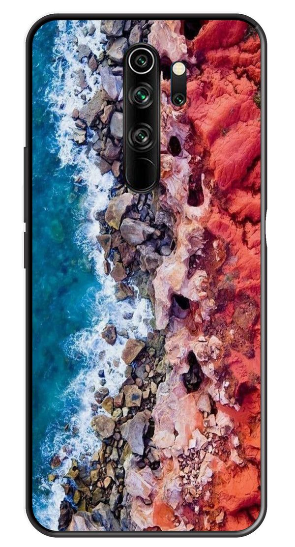 Sea Shore Metal Mobile Case for Redmi Note 8 Pro   (Design No -18)