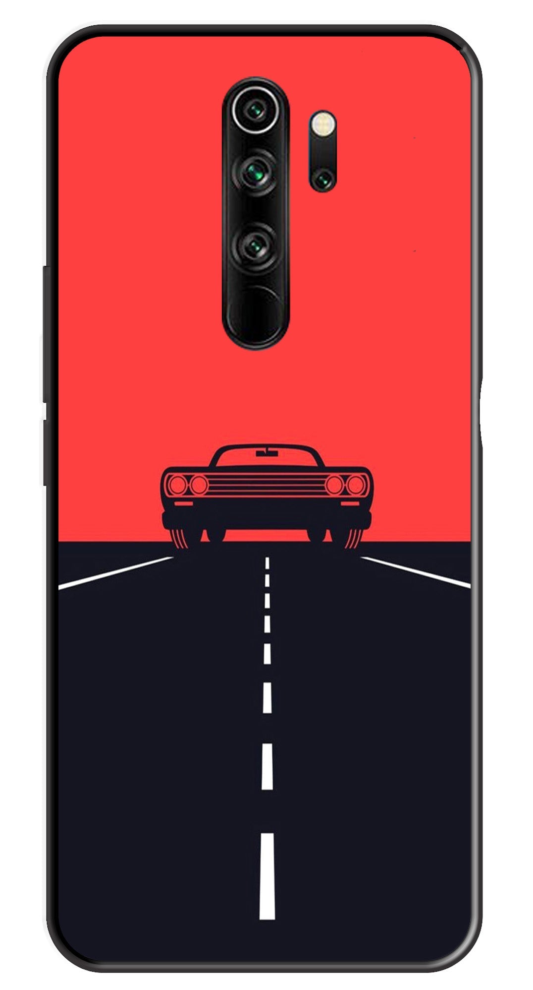 Car Lover Metal Mobile Case for Redmi Note 8 Pro   (Design No -21)