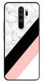 Marble Design Metal Mobile Case for Redmi Note 8 Pro   (Design No -24)