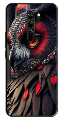 Owl Design Metal Mobile Case for Redmi Note 8 Pro