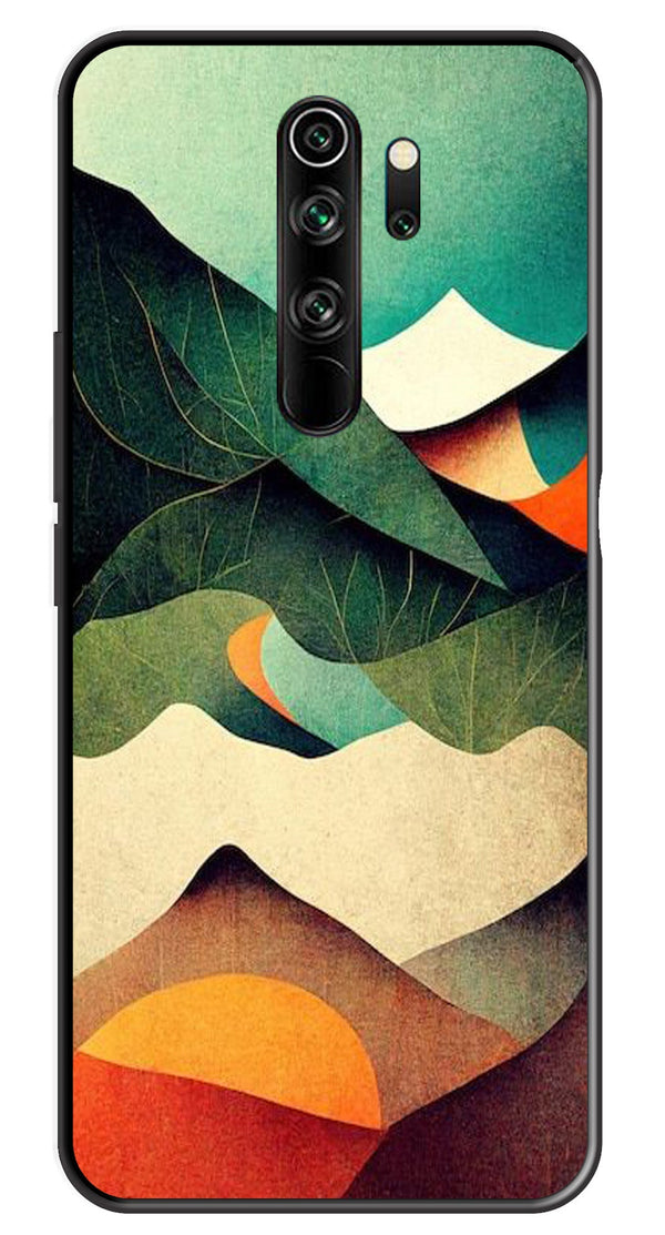 MultiColor Pattern Metal Mobile Case for Redmi Note 8 Pro   (Design No -43)