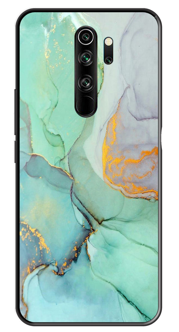 Marble Design Metal Mobile Case for Redmi Note 8 Pro   (Design No -46)