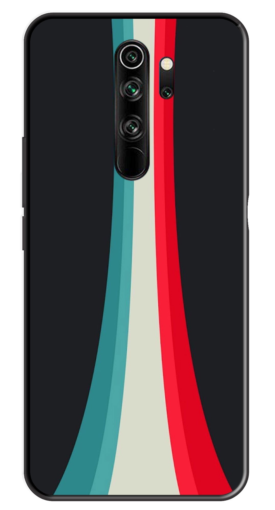 Modern Art Colorful Metal Mobile Case for Redmi Note 8 Pro   (Design No -48)