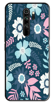Flower Leaves Design Metal Mobile Case for Redmi Note 8 Pro