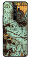 Map Design Metal Mobile Case for Redmi Note 8 Pro   (Design No -54)