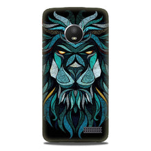 Lion Mobile Back Case for Moto E4 (Design - 314)