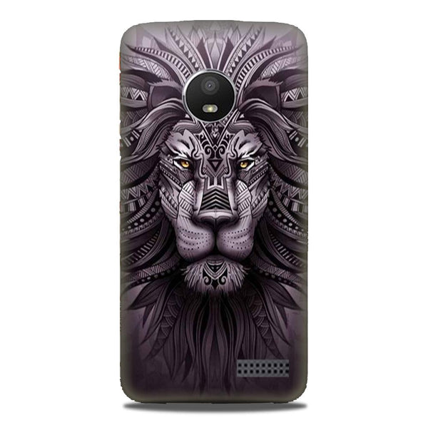 Lion Mobile Back Case for Moto E4 (Design - 315)