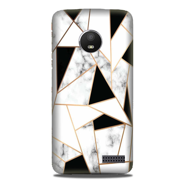 Marble Texture Mobile Back Case for Moto E4 (Design - 322)