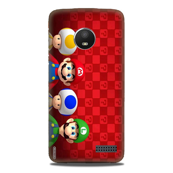 Mario Mobile Back Case for Moto E4 (Design - 337)