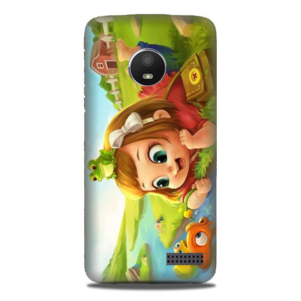 Baby Girl Mobile Back Case for Moto E4 (Design - 339)