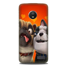 Dog Puppy Mobile Back Case for Moto E4 (Design - 350)