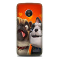 Dog Puppy Mobile Back Case for Moto E4 Plus (Design - 350)