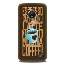 Love Coffee Mobile Back Case for Moto E4 (Design - 351)