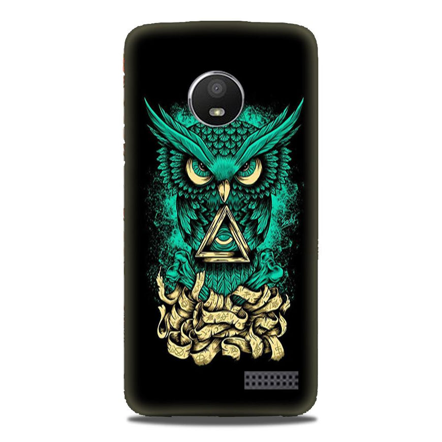 Owl Mobile Back Case for Moto E4 (Design - 358)