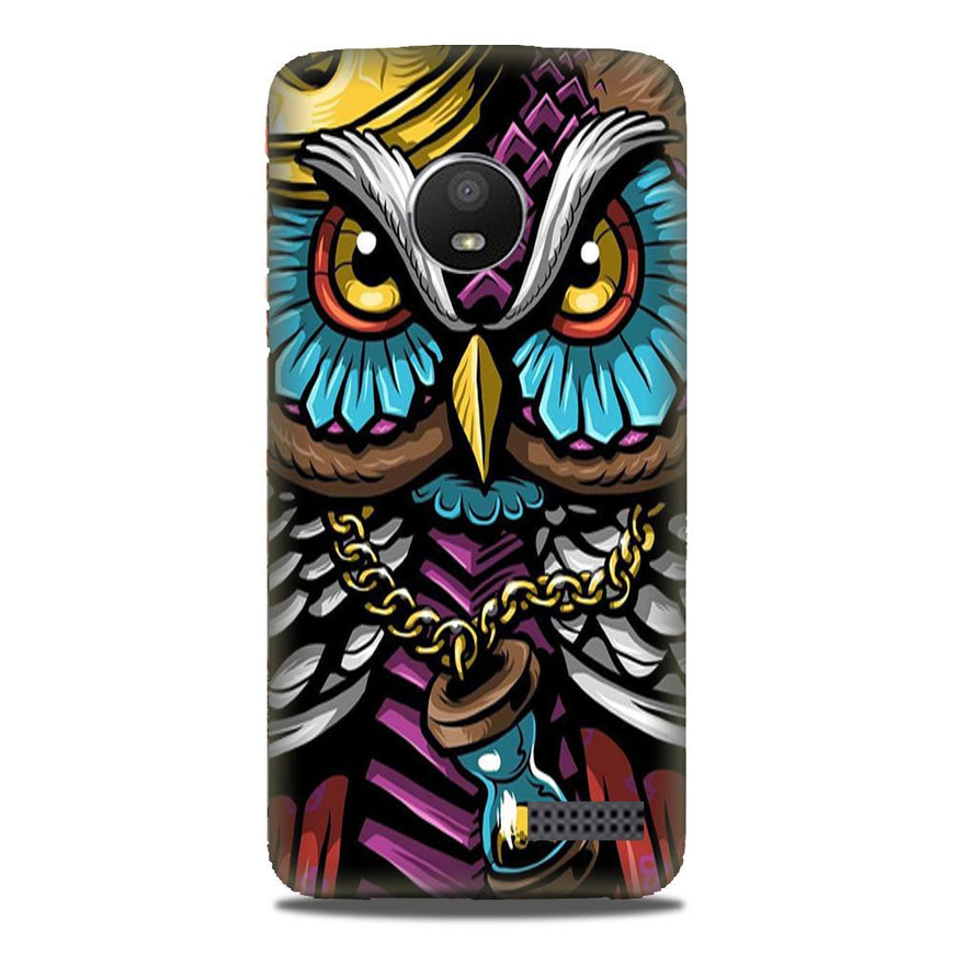 Owl Mobile Back Case for Moto E4 (Design - 359)