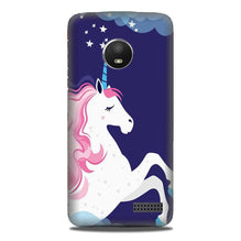 Unicorn Mobile Back Case for Moto E4 Plus (Design - 365)