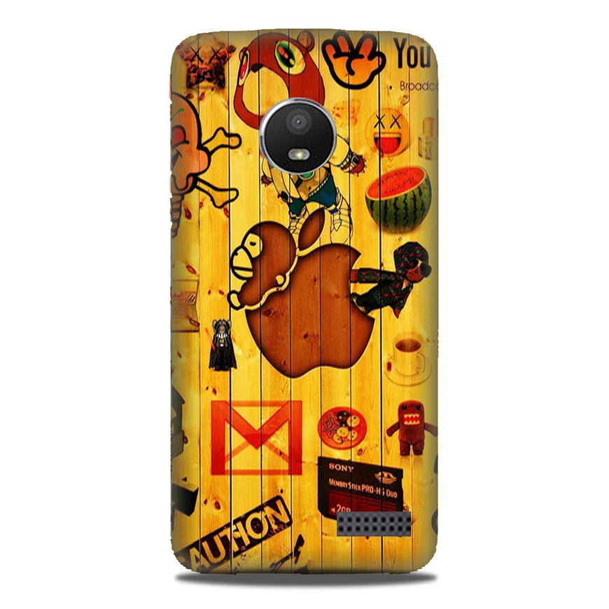 Wooden Texture Mobile Back Case for Moto E4 Plus (Design - 367)