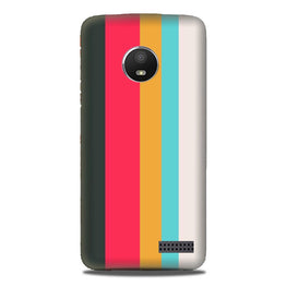 Color Pattern Mobile Back Case for Moto E4 Plus (Design - 369)