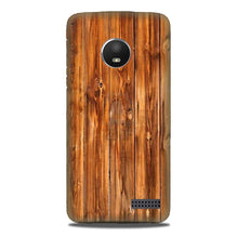 Wooden Texture Mobile Back Case for Moto E4 (Design - 376)