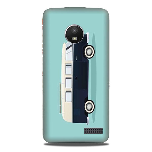 Travel Bus Mobile Back Case for Moto E4 Plus (Design - 379)