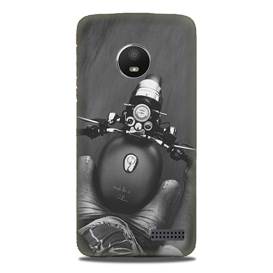 Royal Enfield Mobile Back Case for Moto E4 Plus (Design - 382)