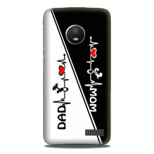 Love Mom Dad Mobile Back Case for Moto E4 Plus (Design - 385)